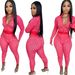 Women's Clothing Sexy Printed Hip Stretch Suit_ecoleips.com