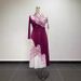 Women's Plus Size Slim Fit Printed Long Dress Fashionable Pleated Collar Suit New Arrival_ecoleips.com