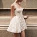 Women's Strapless Slim Fit Long Dress European American Style Sexy Banquet Bodycon Summer Knitted White 2025 Cross Border_ecoleips.com