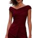 Fashionable off Shoulder Women's Top European And American Style Crossover V Neck Irregular Design Shirt for Women 2026 New Style_ecoleips.com