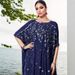 Order Ba3162 Heavy Industry Embroidered Bead Flower Cape, Hand-Sewn 3D Floral Gathering Robe And Long Skirt_ecoleips.com