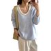 girl Sweet V-Neck Pullover Vest Two-Piece For Women 2025 Autumn Winter Korean Style Layered Knitted Sweater Set Top_ecoleips.com