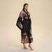 Aria Basics Yaoting European American New Satin Plus Size Nightgown For Women Spring And Autumn Printed Sleeve Long Nightdress_ecoleips.com