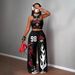 Women's Trendy Streetwear Hip Hop Print Vest + Wide Leg Pants Set - Stylish Summer Outfit For Casual Party Wear (Red, Gray, Pink, Black, Camo & More)_ecoleips.com