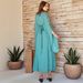 Elegant Muslim Abaya Dress With Diamond Embroidery - Women's Evening Prayer Gown_ecoleips.com