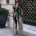 Women's Clothing Spring And Autumn Printed Long Sleeved Trousers Casual Shirt Two Piece Suit_ecoleips.com