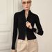 Women's Ribbed Knit Zip-Up Turtleneck Slim Fit High Waist Long Sleeve Top Streetwear Spring Fashion Stretch Fitted Shirt_ecoleips.com