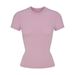 Women's Clothing Dirty Pink Slim Short Sleeved T Shirt Women Summer New_ecoleips.com