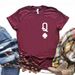 Eurean And American Cross-border Foreign Trade Women's Clothing, Simple Letter Print Round-neck Short-sleeve T-shirt_ecoleips.com