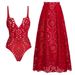 Women's Sexy Solid Color Laser Cut One Piece Swimsuit European American Style Hot Selling Summer Swimwear_ecoleips.com