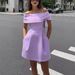 Women's Clothing Spring And Summer New Belt Shoulder Dress Leisure Fashion Party Dress_ecoleips.com