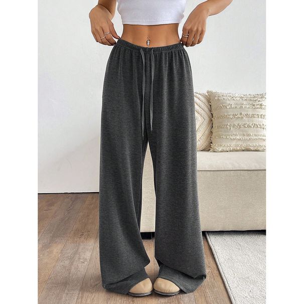 Women's European American Style Sports Casual Pants Loose Slimming Wide Leg Fashionable Comfortable Fit Bottoms_ecoleips.com