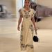 Women's Clothing Round Neck Positioning Printing Personality Fashion Elegant Slim Dress_ecoleips.com