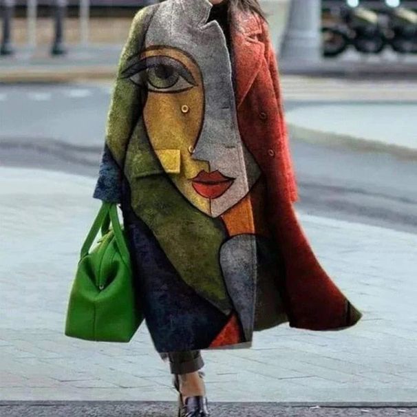2025 New Coat Casual Long Printed Warm Woolen Jacket_ecoleips.com
