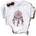 European And American Cross-border Foreign Trade Wholesale Clothing Dreamcatcher Round-neck Plus-size Short-sleeve_ecoleips.com