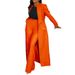 Women's Clothing Color Lapel Long Suit Two Piece Suit_ecoleips.com