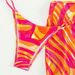 Women's Tie Dye Three Piece Bikini Set Sexy American Style Polyester Swimwear_ecoleips.com