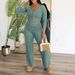 Women's Stylish Solid Color Long-Sleeve Trousers Set Timeless Style Effortless Comfort Fashion for Effortless Elegance_ecoleips.com