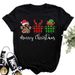European American Women's Clothing, Vintage T-shirt With Heart And Animal Paw Prints For Women_ecoleips.com