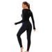 Women's Clothing New Color Matching One Piece Long Sleeved Sunscreen Women's Swimsuit Middle East Full Coverage Conservative Muslim Trousers Swimsuit_ecoleips.com