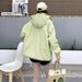 girl Girl Girl 2025 Autumn New Korean Style Design Casual Hooded Jacket For Women Loose Fashionable Parka_ecoleips.com