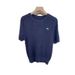 Women's round Neck Short Sleeve Knit Top Embroidered Striped Design Soft Summer Top Unique And Exquisite Fashion for Ladies_ecoleips.com