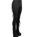 Women's Casual Flared Trousers HR24049 European American Style Cotton Washed Distressed Tassel Elastic Fit Spring/Autumn_ecoleips.com