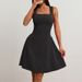 Women's Clothing Slim Dress Backless Sleeveless Vest Suspender Skirt_ecoleips.com