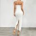 Diyun Women's 2025 Spring/Summer Sexy Bag Hip Solid Color Slimming Skincare Dress_ecoleips.com