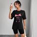 Women's Casual round Neck Short Sleeve T-Shirt Multi-Color Solid Loose Printed Top European American Style Fashion Sportswear_ecoleips.com