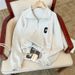 Plus Size Women's Casual Polo Set – Loose Fit Sporty Two-Piece Outfit | Breathable Polyester | 3XL-4XL (200-300 Lbs) | Black/Gray_ecoleips.com