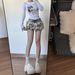 Leopard Print Fur Patchwork Slimming A-Line Midi Skirt Low Waisted Sexy Mini Skirt/Pants for Women Autumn/Winter Style_ecoleips.com