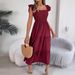 2025 Summer Casual Women's Sleeveless Midi Dress, Pleated Long Layered Elegant European And American Style_ecoleips.com