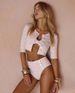 2026 European And American Swimwear New Pink Sweet Xiaoxiangfeng One-piece Swimsuit Set Women's Cross-border Explosion Pink Cardigan_ecoleips.com