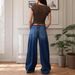 Women's Slimming Stretch Wide Leg Jeans Loose Fitting Straight Leg Denim for Casual Comfortable Wear_ecoleips.com