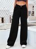 Women's Clothing Jeans High Waist Slim Straight Denim Trousers_ecoleips.com