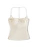 2025 Summer New Hot Girl Short Backless Halter Slim Fit Removable Chest Pad Camisole Wholesale For Women_ecoleips.com