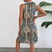 Women's Bohemian Style Pullover Sleeveless Halterneck Temperament Dress Beach Resort Style_ecoleips.com