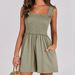 K Shiying's New Fashionable Shoulder Strap Jumpsuit Casual Versatile Wide Leg Shorts For Women_ecoleips.com