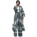 Women's Clothing Positioning Printing Long Sleeved Top Wide Leg Pants Fashionable Two Piece Suit _ecoleips.com