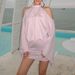 Elegant Backless Bodycon Midi Dress With Chain Detail & Bell Sleeves For Women - Summer Evening Party Clubwear_ecoleips.com