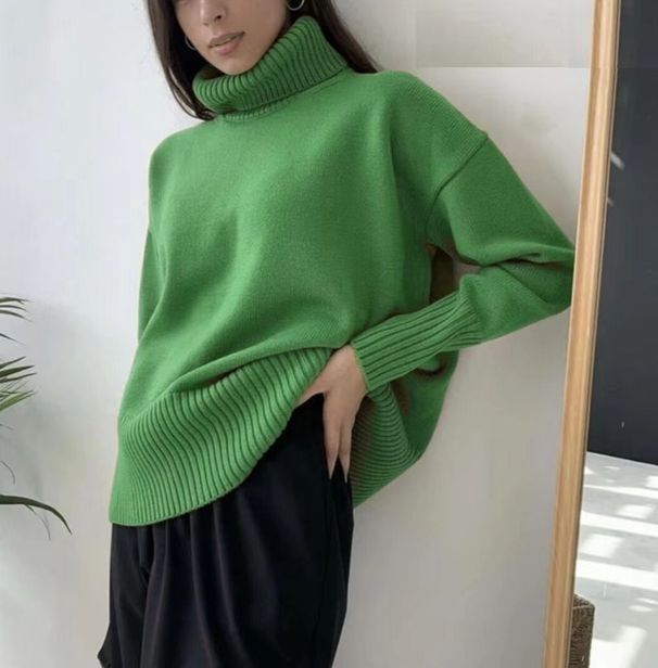 Luxury Alpaca Wool High-Neck Sweater – Ultra-Soft Anti-Pilling Pullover (S-XL, 16 Colors, Minimalist Chic Essential)_ecoleips.com
