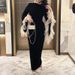 Elegant O-neck Flared Sleeve Banquet Dress Ladies Sexy Split Wrap Hip Long Dresses Fashion Mesh Patchwork Slim Fit Spring Dress_ecoleips.com