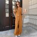 European And American Commuter Khaki Suit Vest Trousers Two Piece Suit Women's Clothing Fashion Cotton And Linen Suit_ecoleips.com