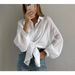 Women's Casual Fashion Solid Color Shirt New Hot Selling Russian Style Clothing Top_ecoleips.com