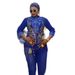 Women's Clothing Trendy Denim Suit Set For Women - Long Sleeve Top & Flared Pants With Stretch Comfort, Plus Size Blue Jeans Outfit_ecoleips.com
