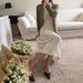"Women's Floral Embroidered Knit Cardigan Sweater - Lightweight Long Sleeve Pullover With Button Front, Casual Elegant Round Neck Top"_ecoleips.com