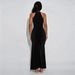Women's Sexy Off-Shoulder Rhinestone Beaded Slit Dress C7706 Fashion For Party Wear_ecoleips.com