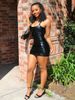 Women's Y2K Style Sexy Fitted Bodycon Mini Spaghetti Strap Dress - Summer Black Fashion Outfit For Party / Dating / Birthday / H_ecoleips.com
