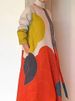 Freeacy 2025 Spring Stylish Dress For Women Contrast Color Long Sleeves Loose Fit Maxi Dress With Scarf Casual Party Dresses_ecoleips.com